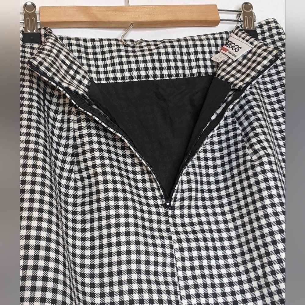 VINTAGE PENCIL SKIRT Gingham - Picture 7 of 8